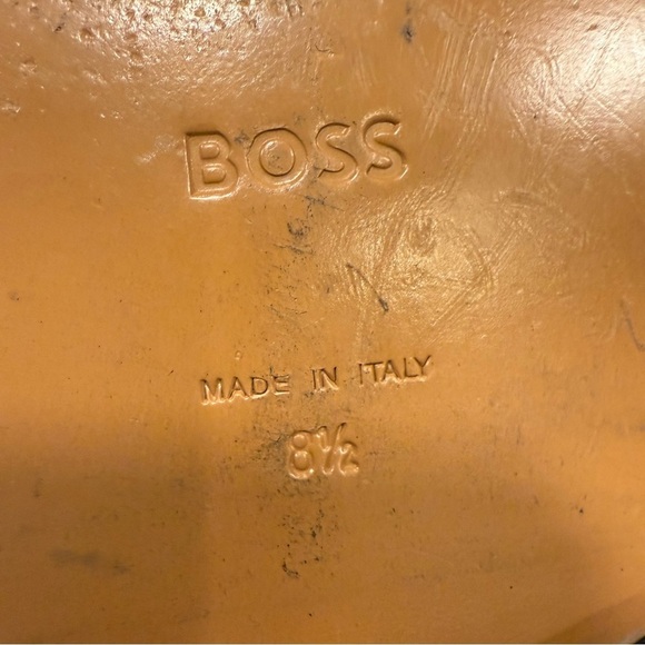 Boss Black Leather Penny Loafers main image 13